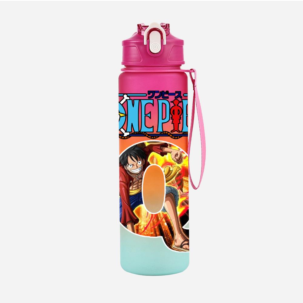 Anime A-Z 26 English Letters Printed Character Large Capacity Water Cup Demon Hunters Outdoor Portable Drinking Bottle for Boy Girl