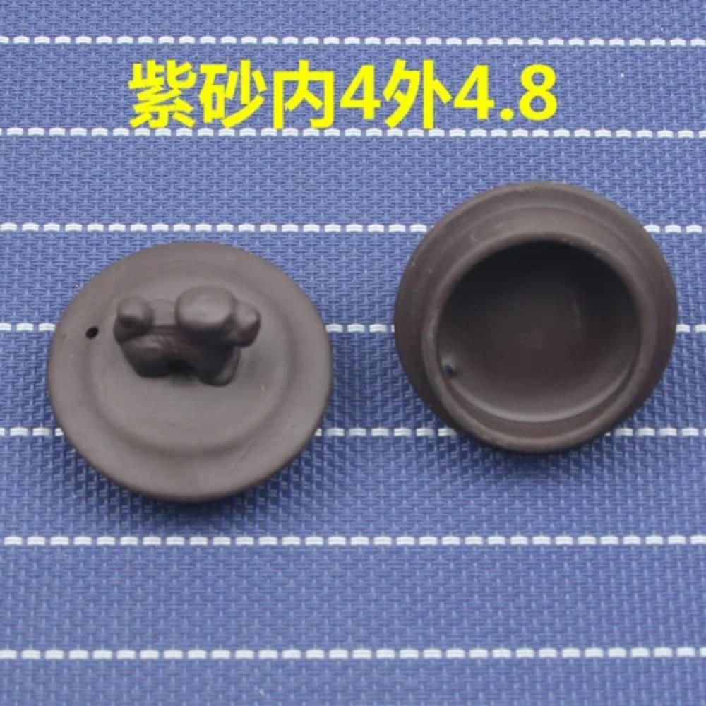 Purple Clay Single Teapot Lid Ceramic Round Tea Kettle Lid Accessories