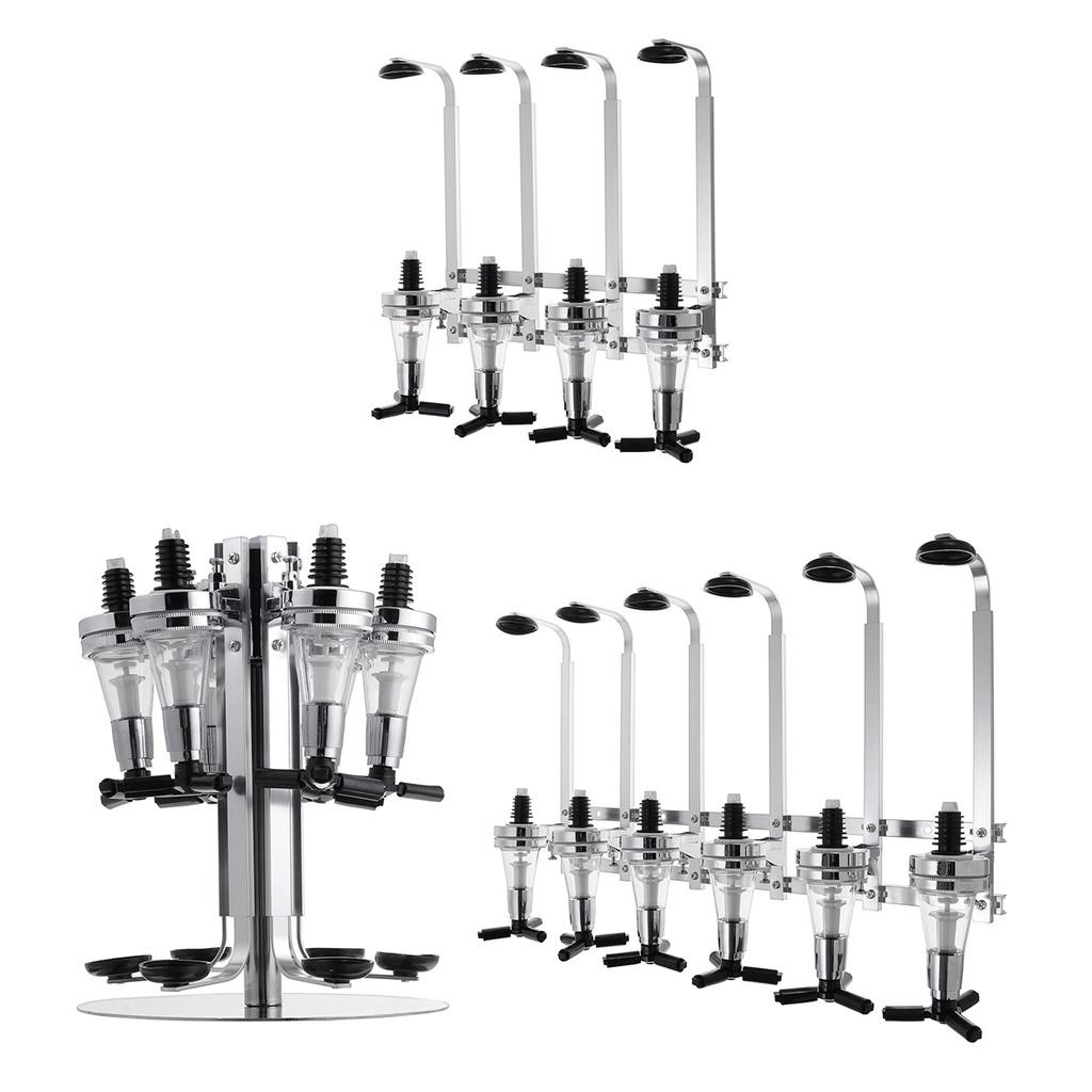 4/6 Bottle Liquor Dispenser Wine Beer Alcohol Bar Beverage Dispenser Cocktail Alcohol NEW Wall Mounted Cocktail Shaker Stand