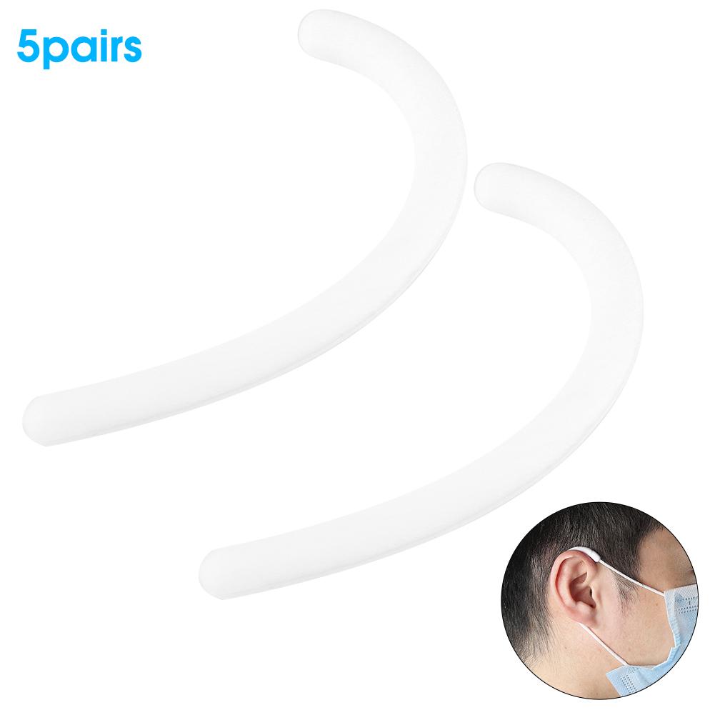 5Pairs Silicone Ear Protection Hook Earloop Cover Protector Earmuffs