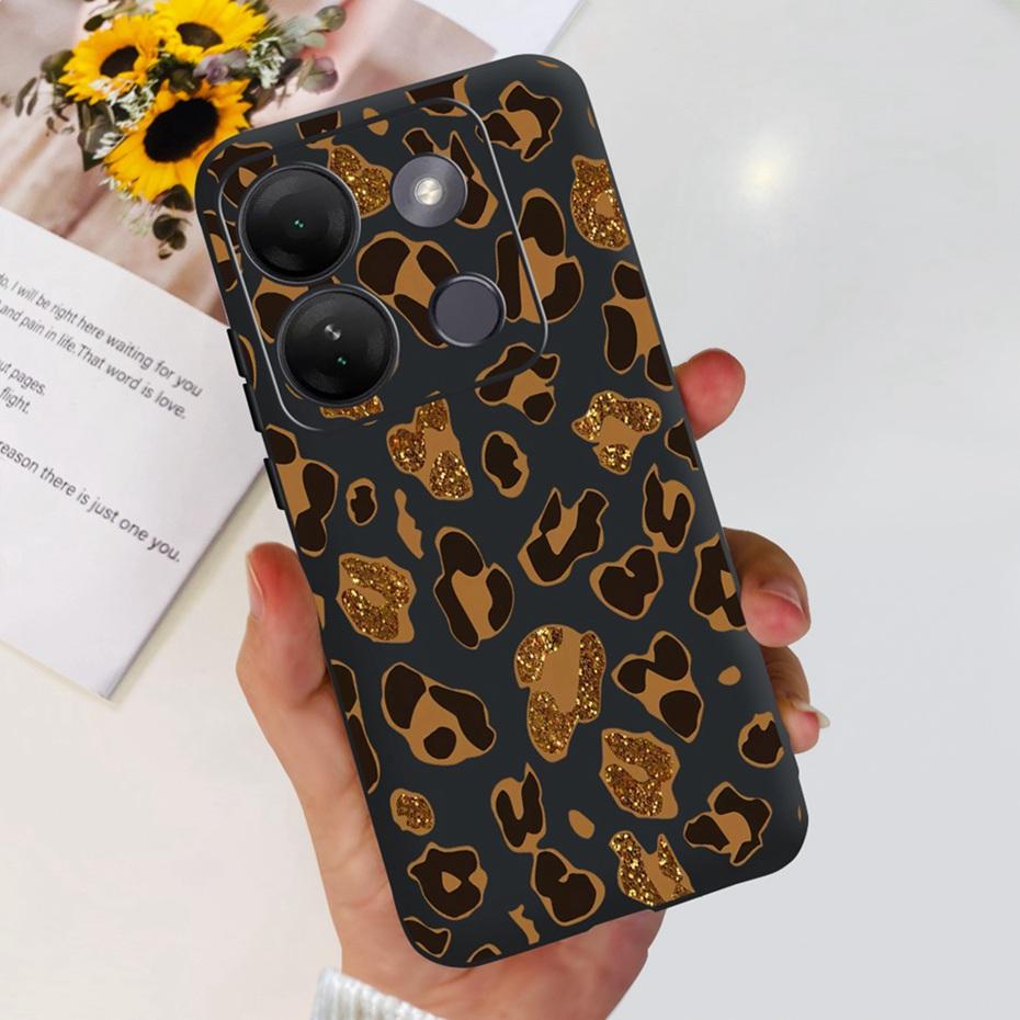 Case For Infinix Smart 7 HD Cute Flower Cat Pattern Soft Silicon TPU Phone Bumper For Infinix Smart 7HD X6516 Back Cover
