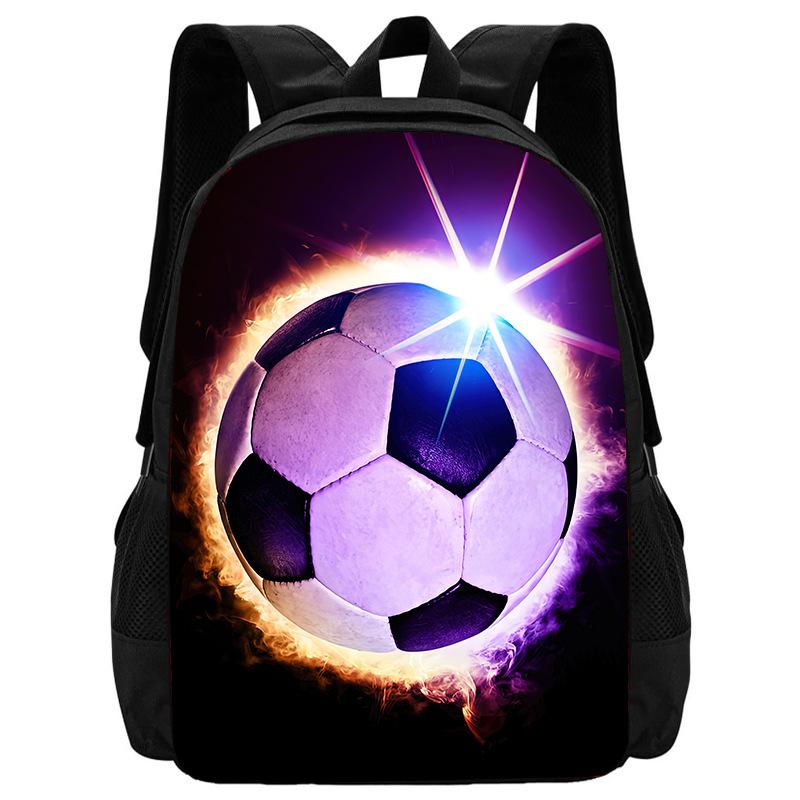 Football School Bag High Definition Waterproof Printing Multi-Functional Load Reduction Ridge Backpack