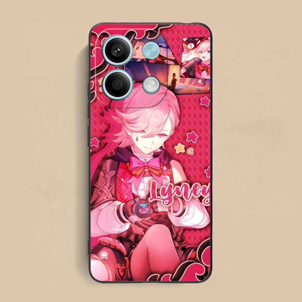 

Game GI Lyney Matte TPU Mobile Phone Case for Xiaomi Redmi 15 14 13 12 A5 3 2 1 C Plus 4G 5G Colorful Printing Cover Redmi A1+