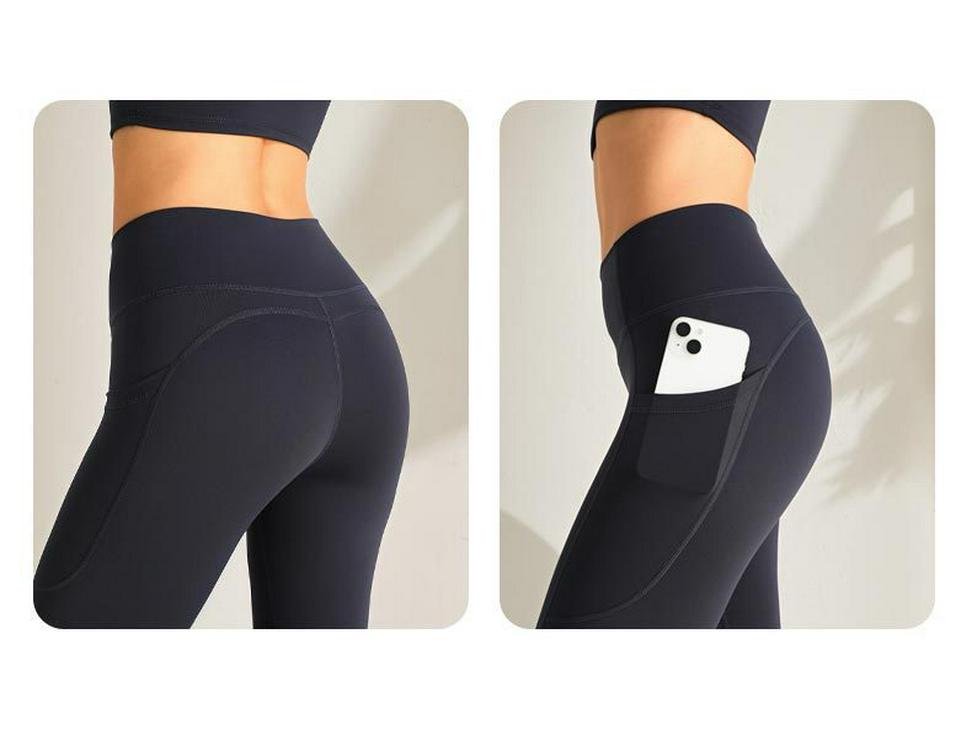 Women's Butt Lifting Yoga Pants with Side Pockets - Outdoor Fitness Leggings