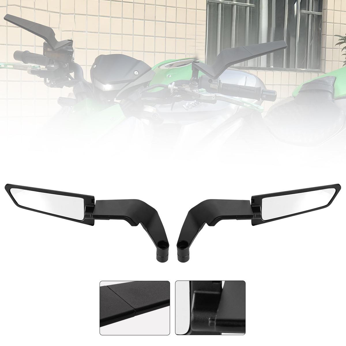 

Motorcycle Mirrors Stealth Winglets Mirror Kits Adjustable Mirrors Motorbike Wing Mirrors For Kawasaki Z900 Z650 2025 2025 2025