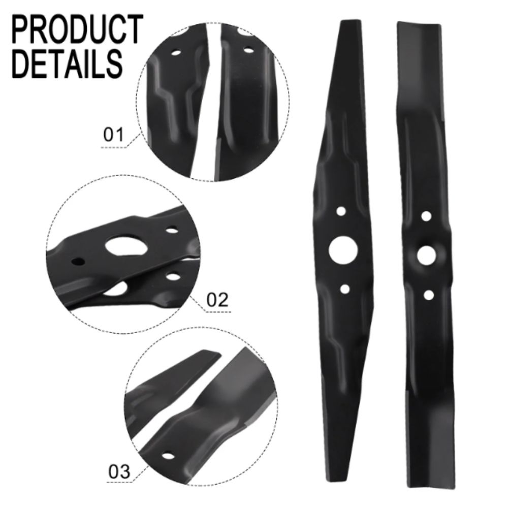 Set 2 Pieces Set OEM Replacement Cutters Replacement Parts Garden Tools Double-sided Cutters Propelled Mower Cutters Yard Care