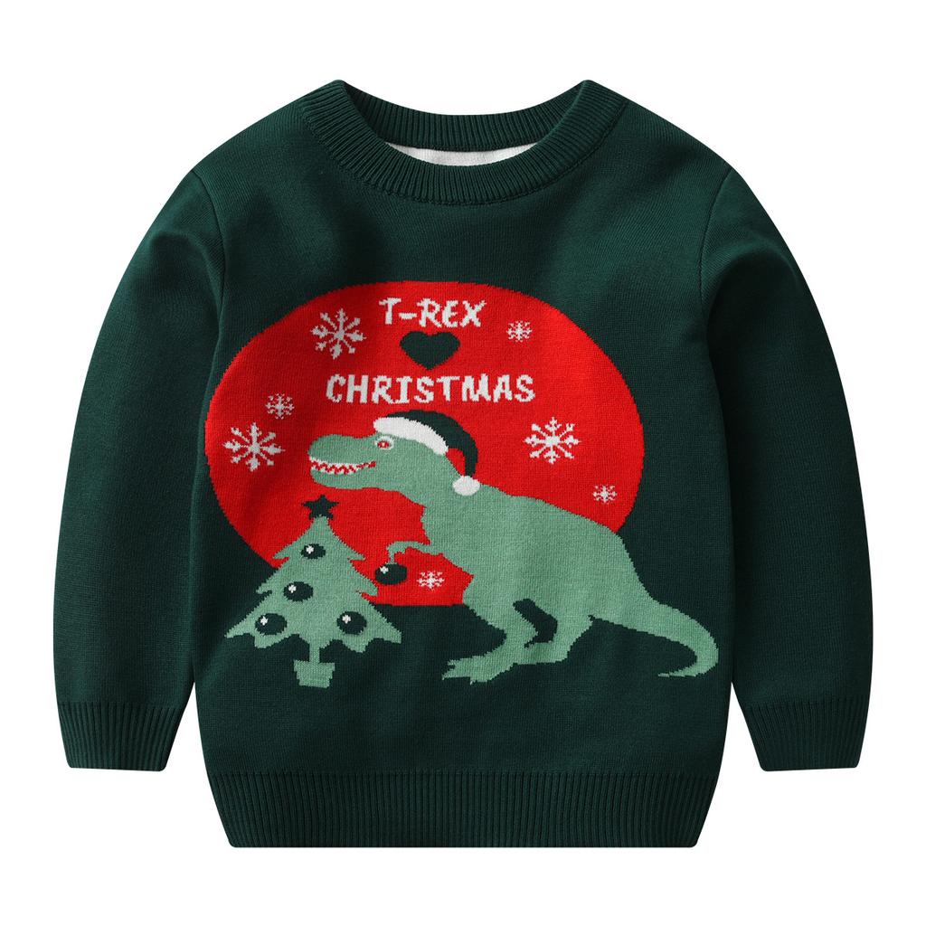 Dziecięcy sweter świąteczny Jesień Zima Dziewczęcy sweter pulowerowy Chłopięcy sweter świąteczny z kreskówek