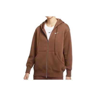 Sweat à capuche marron pour femme