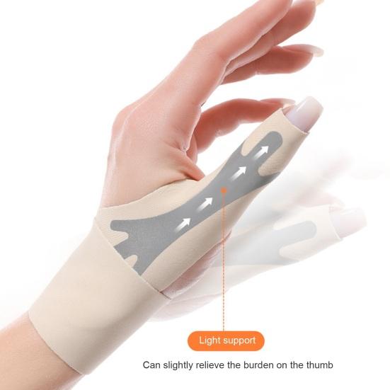 Thumb Wrist Brace Compression Sleeve with Fastener Tape Ultra-thin Breathable Elastic Joint Stabilizing