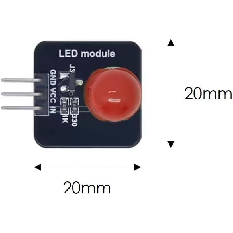 10mm LED Module Indicator Lights - Red Yellow Blue Green White - for Arduino, ESP32, ESP8266, Raspberry Pi - 5 Pieces Smart Electronic Building
