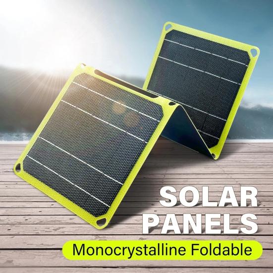 Solar Panels Charger Rate Short Circuit High Conversion Protection IP65 Waterproof Foldable Design