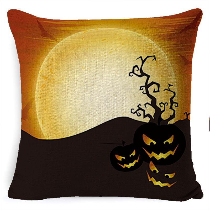 Pillow Case Holiday Party Halloween Horror Bat Office Pillow Case Car Waist Support Cushion Lumbar Pillow