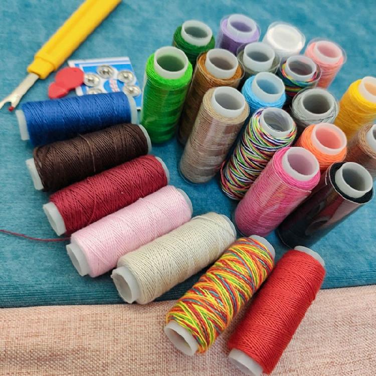 10/16/24 Colors Polyester Sewing Thread Flat Durable Cord for Sewing Crafts