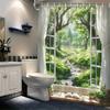 Enchanted Garden View Shower Curtain- Scenic Bath Decor, Perfect for Those Who Love Nature and Outdoor-Inspired Designs