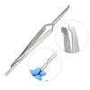 Dental Pinzetten mit umgekehrter Wirkung - Gezahnte Spitze für Bukkalröhrchen & kieferorthopädische Brackets | Kieferorthopädische Zangen aus Edelstahl