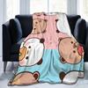 Cartoon Panda Bubu Dudu Blanket Fleece Spring Autumn   Multifunction Warm Throw Blanket for Home Bedroom Plush Thin Quilt