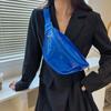 Transparent Chest Bag, Trendy Crossbody Waist Bag, Fashionable PVC Solid Color Beach Jelly Bag
