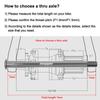 HEPPE MTB Road Bike Titanium Thru Axle Ultra Light Bike Axle 12x142 12x148 Rear Hub Thru Axle Bike Fork 12x100 12x110 Shaft