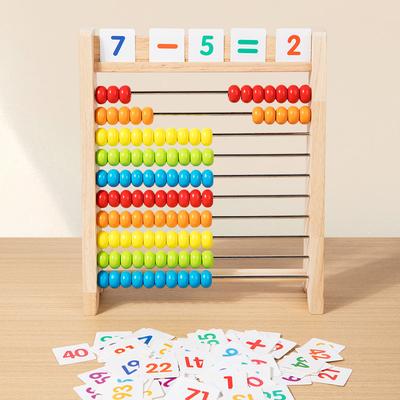 Ahşap Montessori ilkokul öğrencileri ve hesaplama rafı dijital işlem abaküs hesaplama rafı sayı çubuğu eğitici öğretim materyalleri oyuncaklar