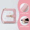 Cute Style Large Capacity Bow Wallet Durable Fashionable Bifold Wallet Multi-layer Coin Purse Daily
