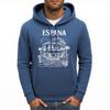 Espana Local Architectural Features Print Men Hoody Multicolor Pocket Hoodies Casual Fleece Hoodie Comfortable Hip Hop Pullovers