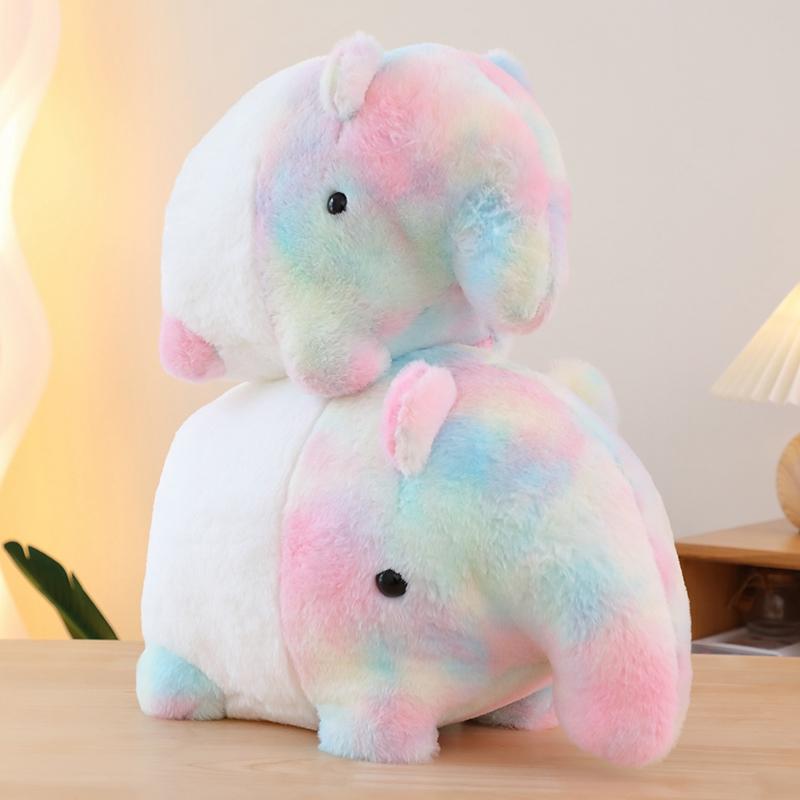 35/40cm Stuffed Animal Dream Rainbow Elephant Plush Soft Baby Accompany Doll Pillow Toys Kids Birthday Gifts Room Decor