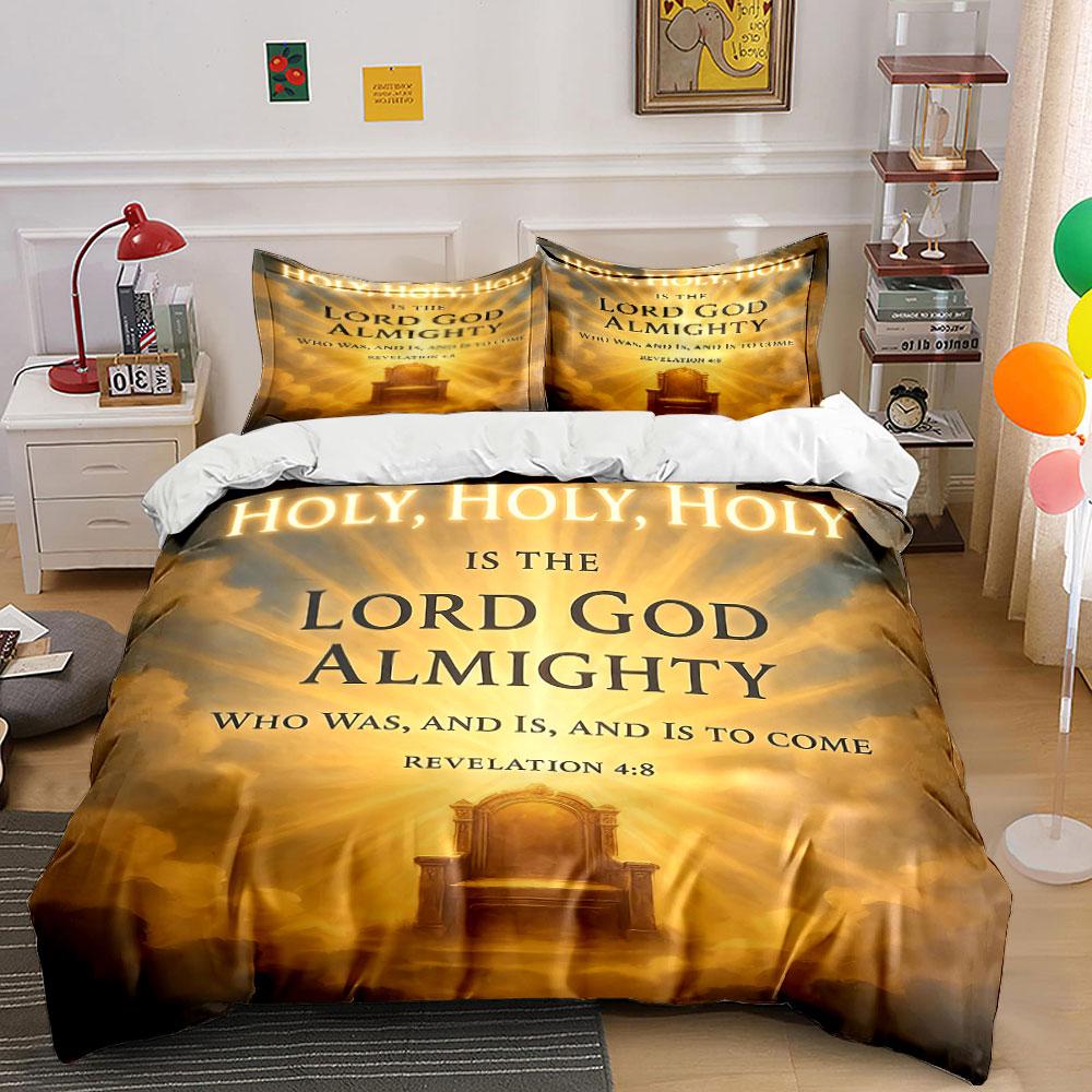 Holy Lord God Almighty Bedding Bedding Duvet Cover Set Duvet Cover Pillowcases (1 * Duvet Cover 2 * Pillowcases, without duvet insert) 135x200cm
