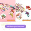 Inflatable Confetti Gun: Party Atmosphere Toy for Birthdays, Christmas, and New Year Celebrations