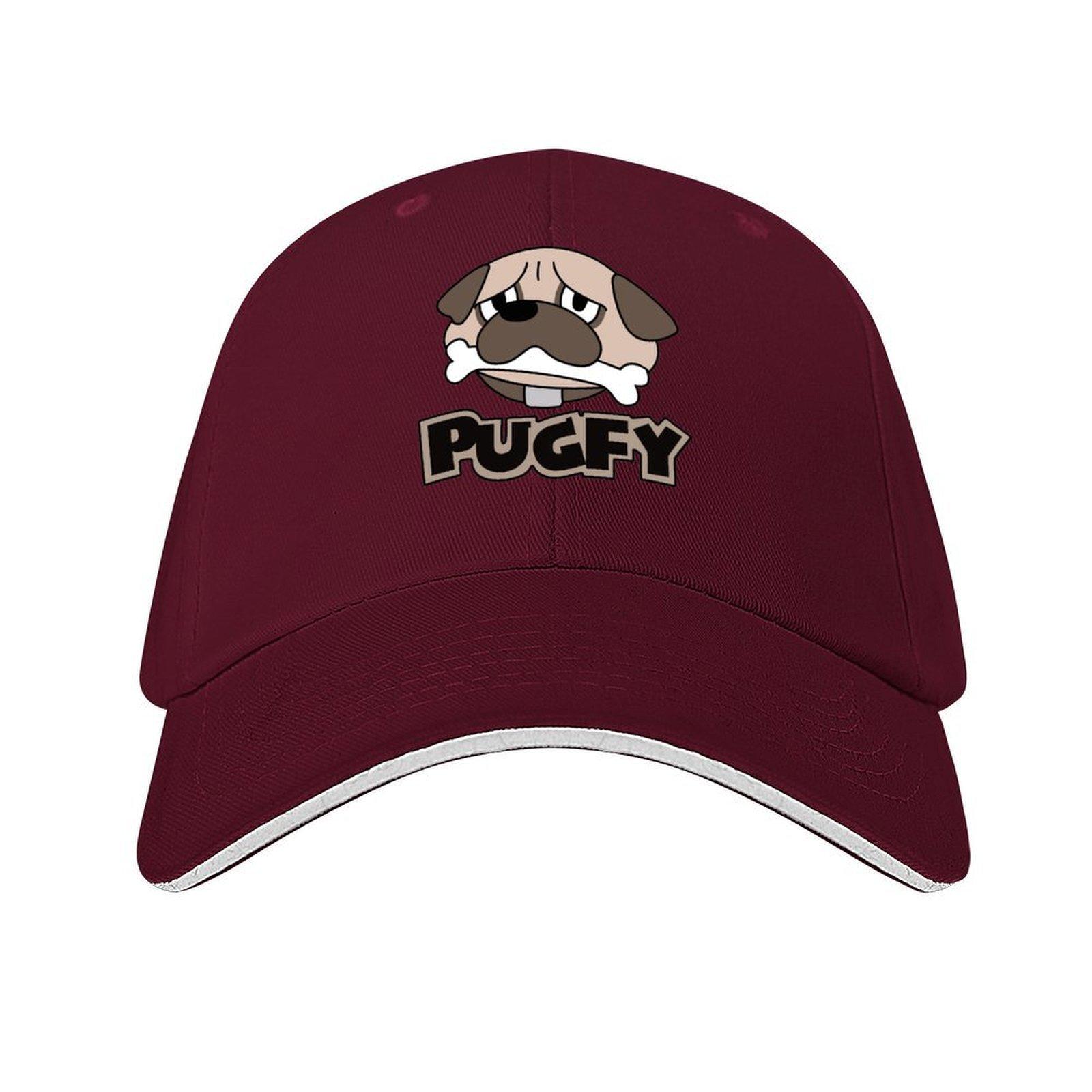 pugfy Baseball Cap Snap Back Hat Hood Sunhat fun hats Men Caps Women s