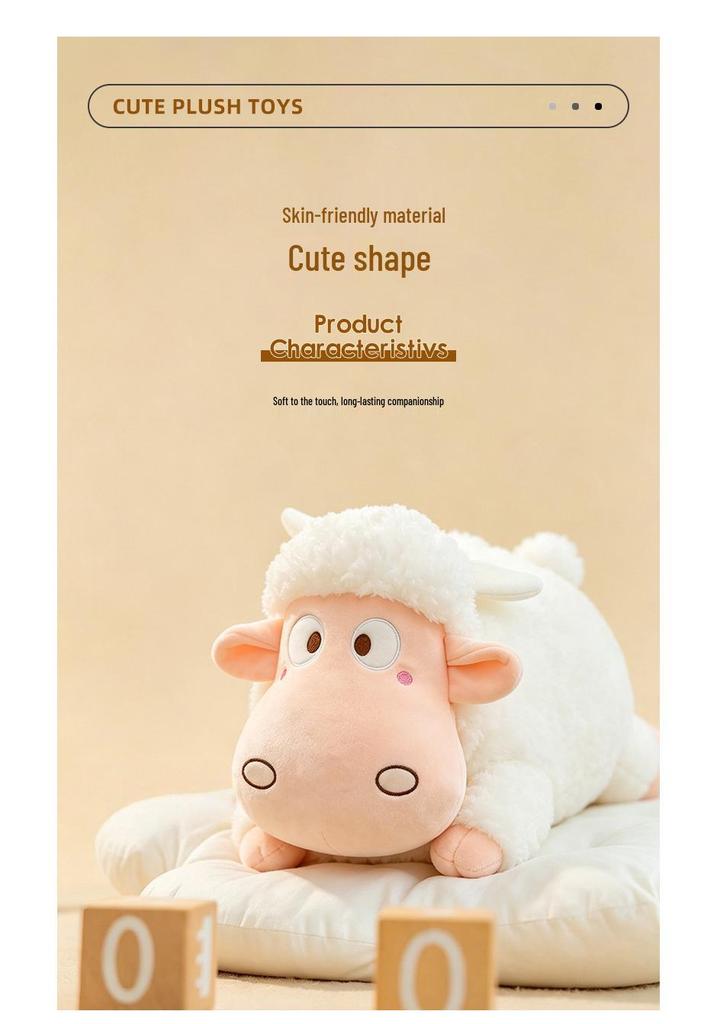 Angel Sheep Plush Toy - Soft Lamb Wool Hug Pillow