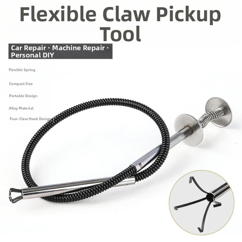 Car Repair Flexible Magnetic Pickup Tool With Claw For Machinery Maintenance Retrieve Dropped Metal Parts