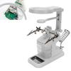 Desktop LED Hands Free Magnifying Glass for Reading Inspection Soldering RepairingWhite