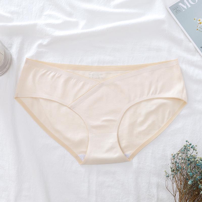 

Breathable Seamless Cotton Maternity Panties - Low-Waist Abdominal Support, Hip Lifting, Suitable for Mid to Late Pregnancy and Postpartum. XXL (146-165 cm)