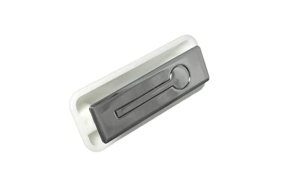 Aiwa Metal Aiwa Handle with Boat Bottom Chrome Die-cast Half-Rotating Cover, 00113421-1 AP-697C
