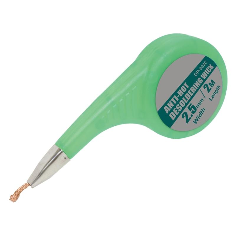 1.5mm/2mm/2.5mm/3mm/3.5mm Desoldering Soldering Wick Suitable for Quick Heat Conduction Low Residues in Electronics Work