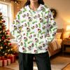 Women's Fashion Casual Christmas Print Hooded Sweatshirt with Pockets