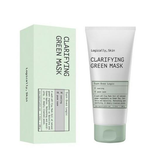 Logically Skin Clarifying Green Mask – Green Tea Clay Wash-Off Pack 100 ml