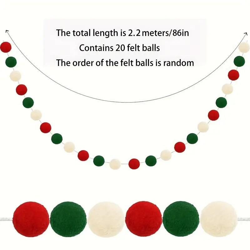 Christmas Ball Colored String Pendant For Party Holiday Celebrations Decoration