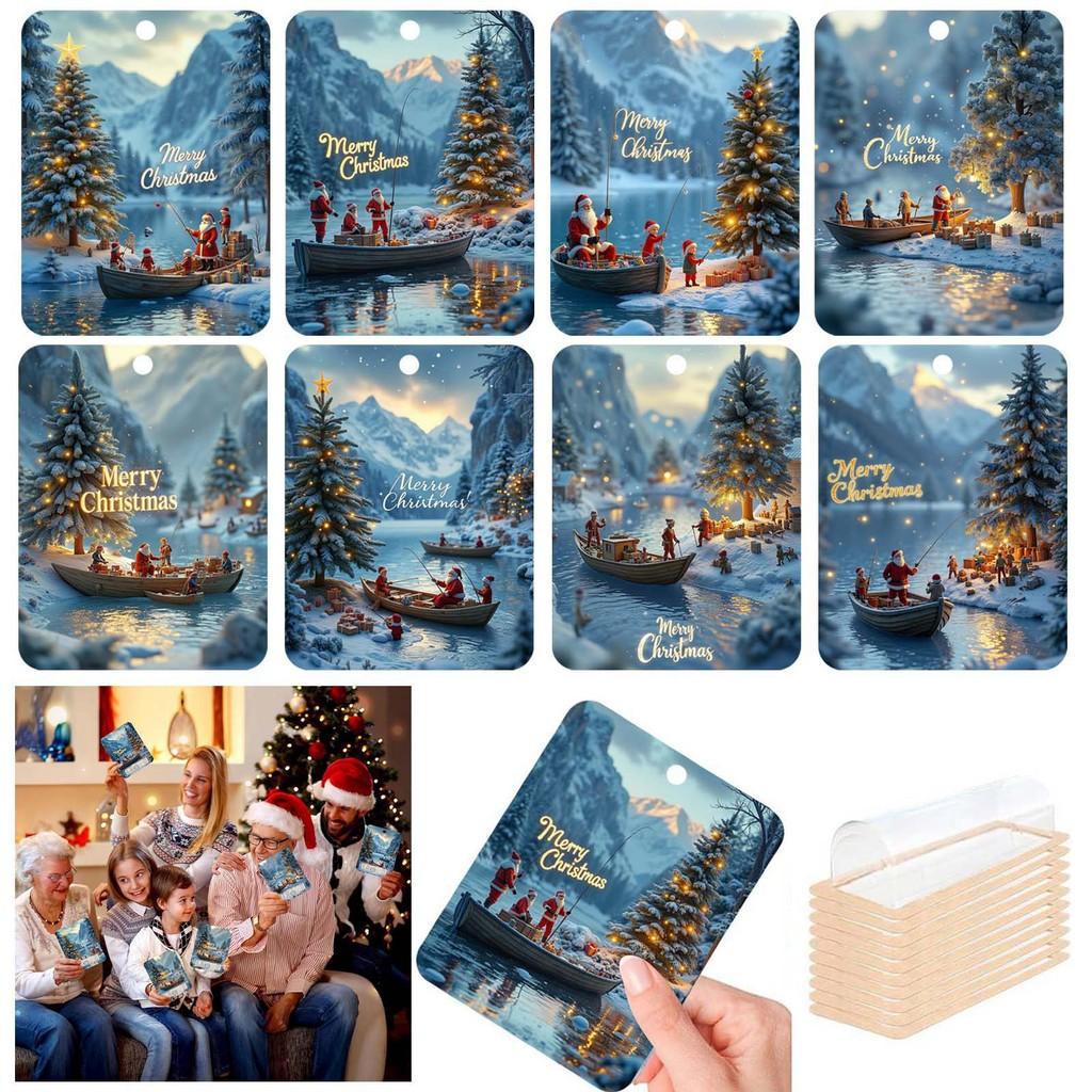 Christmas Money Holder Featuring Beautiful Tree Pattern Perfect For Gift Wrapping