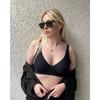 Soutien-gorge sans fil à décolleté plongeant pour femme, Soutien Confort Push Up Rassemblant Lingerie Soutien-gorge T-shirt