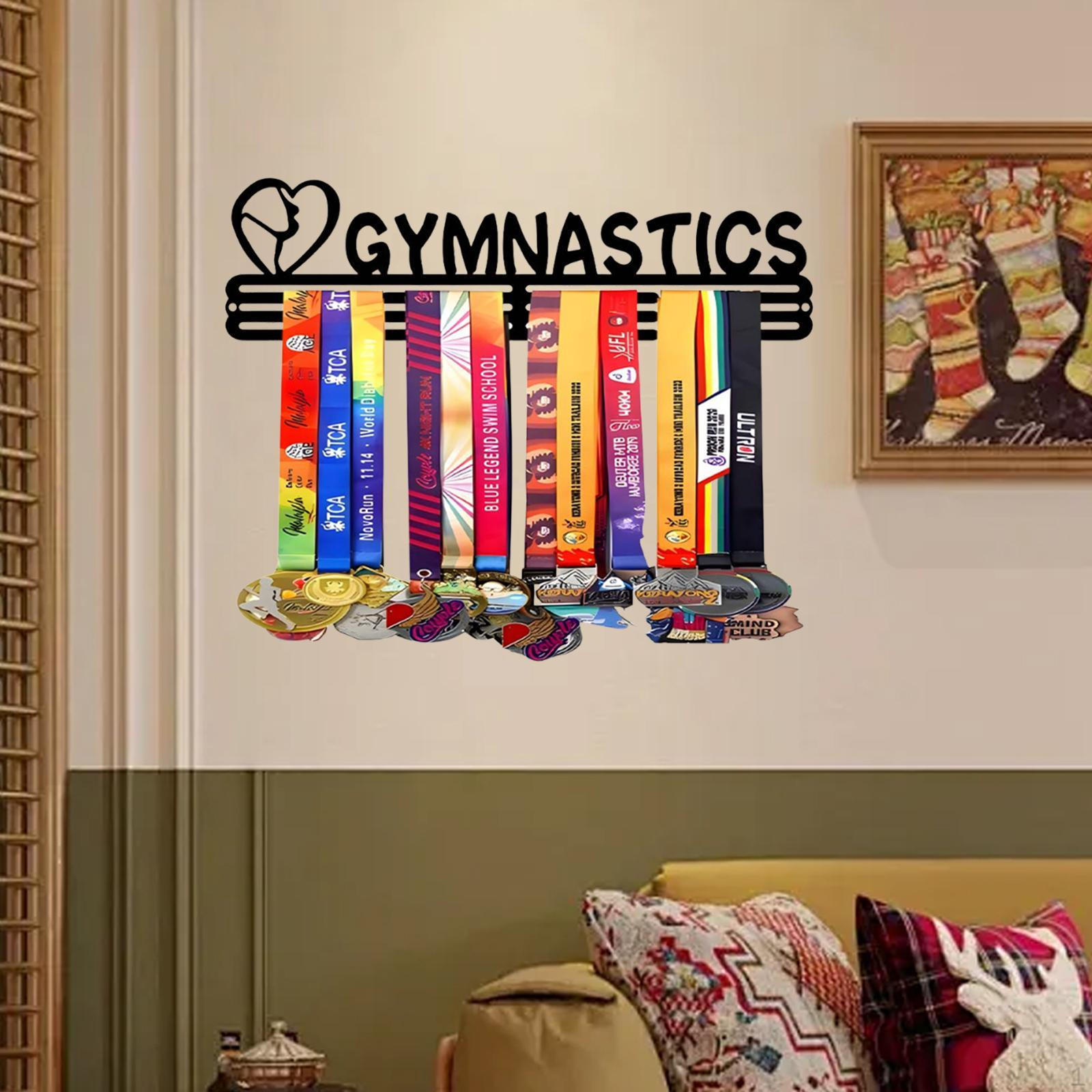 

Держатель вешалок Органайзер Прочная черная железная настенная полка Стойка для хранения gymnastics