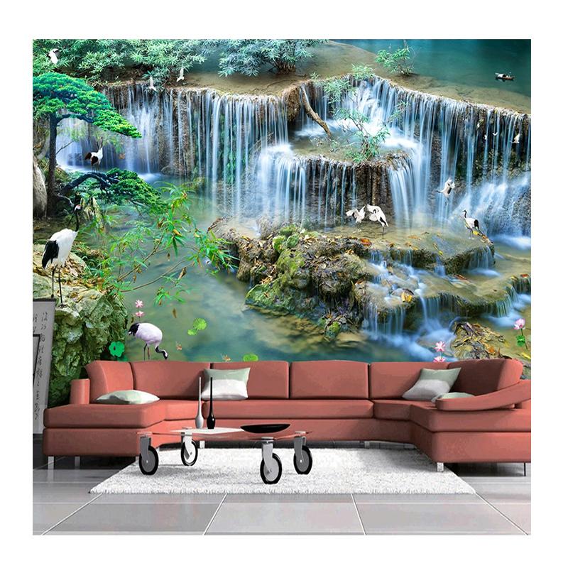 3D Wallpaper Waterfall Landscape Background Mural Living Room Study Room Restaurant Wall Painting
