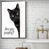 Cow Bathroom Wall Art Rustic Cat Poster Ornament Cow Art Wall Decor for Farmhouse Dorm Bedroom Living Room Nursery Shop