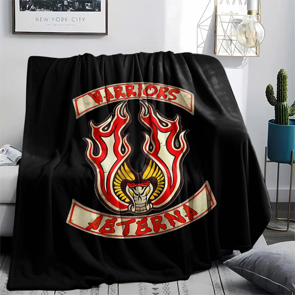 1PC The Warriors Print Flannel Blanket, High quality All Seasons, Home Decor, Warmth and Comfort, Perfect for Christmas Gifts