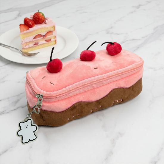 Cherry Cake Pencil Case Large Capacity Pencil Pouch Cute Stationery Bag