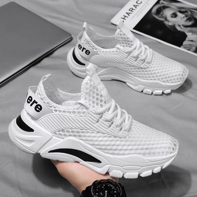 Tennisschuhe Herren Sommer Trend Sneaker Dicke Sohle Atmungsaktiv Vielseitig Höhenerhöhend Lässig Hohl Herren Laufschuhe