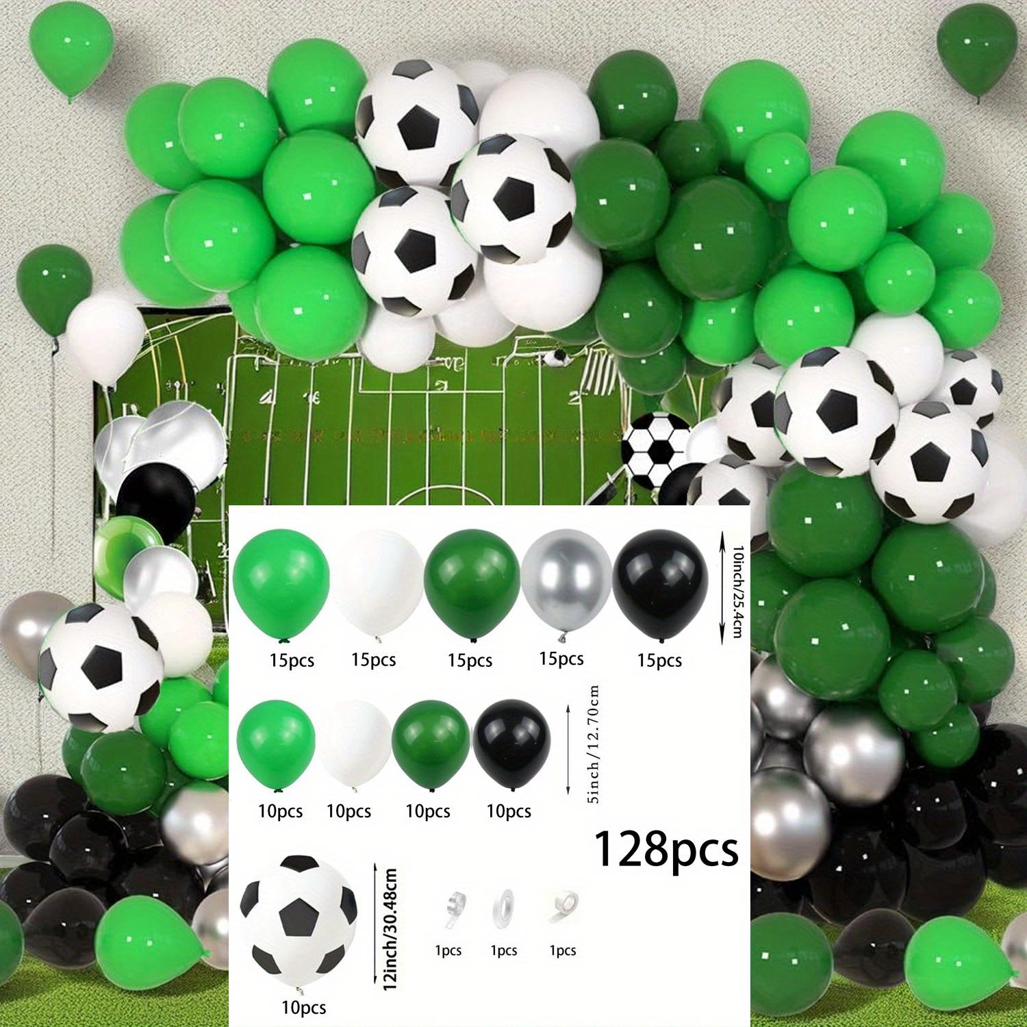 

128pcs green football balloon garland Arch set for football game sports party birthday anniversary outdoor decoration Other
