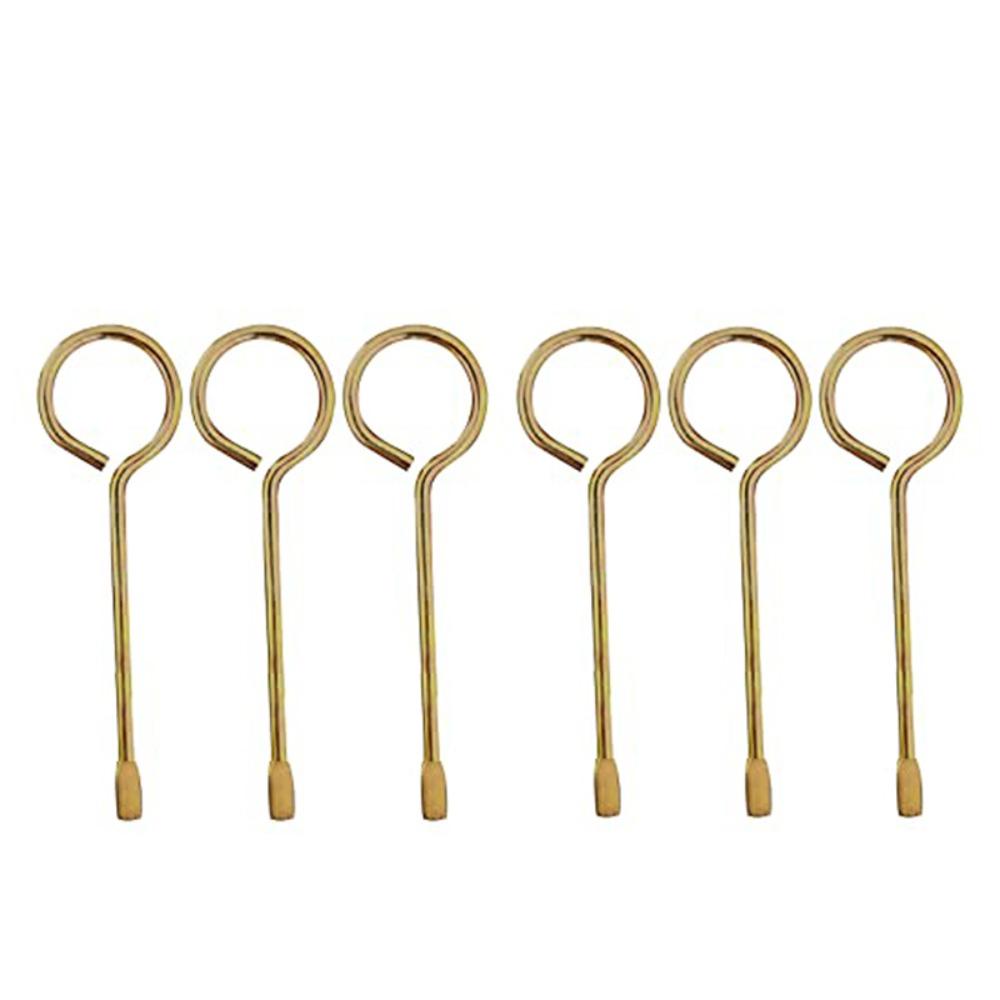 6PCS Compatible Key Iron Emergency Key Release Tool Lockout Safety Interior Emergency Key Emergency Tool Bathroom Door