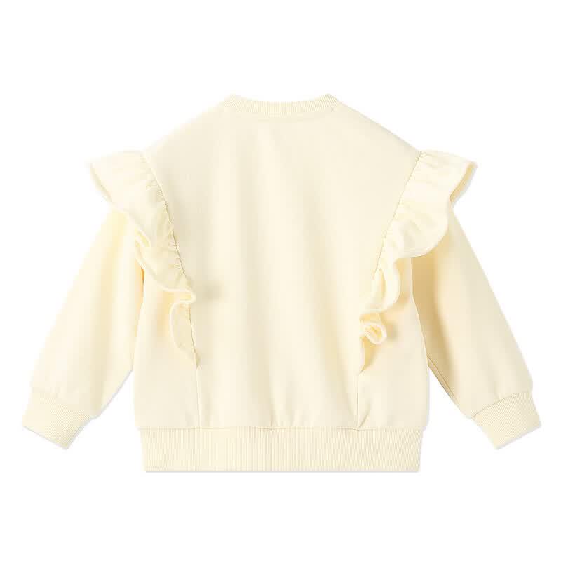 B.Duck Girls' Ruffle Hem Sweatshirt