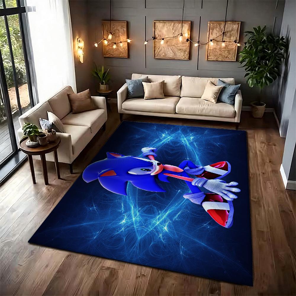 Sonic Hedgehog Carpet Bath Mat Plush Rug Small Rug Living Room Rug Bedroom Rug Machine Washable